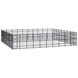 Outdoor Dog Kennel Steel 82.94 m?