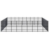 Outdoor Dog Kennel Steel 82.94 m?