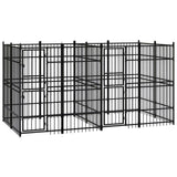 Outdoor Dog Kennel Steel 7.37 m?