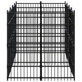 Outdoor Dog Kennel Steel 7.37 m?