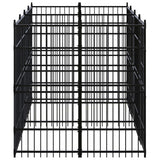 Outdoor Dog Kennel Steel 7.37 m² - Side View