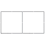 Outdoor Dog Kennel Steel 7.37 m² - Top-Down View