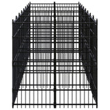 Outdoor Dog Kennel Steel 14.75 m?