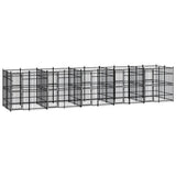 Outdoor Dog Kennel Steel 18.43 m?