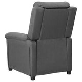 Recliner Chair Light Grey Fabric