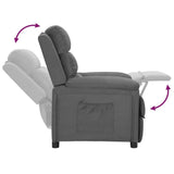 Recliner Chair Light Grey Fabric