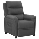 Recliner Chair Dark Grey Fabric