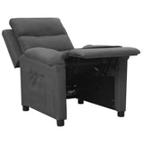 Recliner Chair Dark Grey Fabric