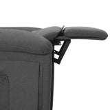 Recliner Chair Dark Grey Fabric