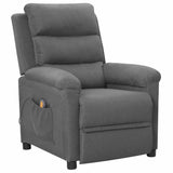 Massage Chair Light Grey Fabric
