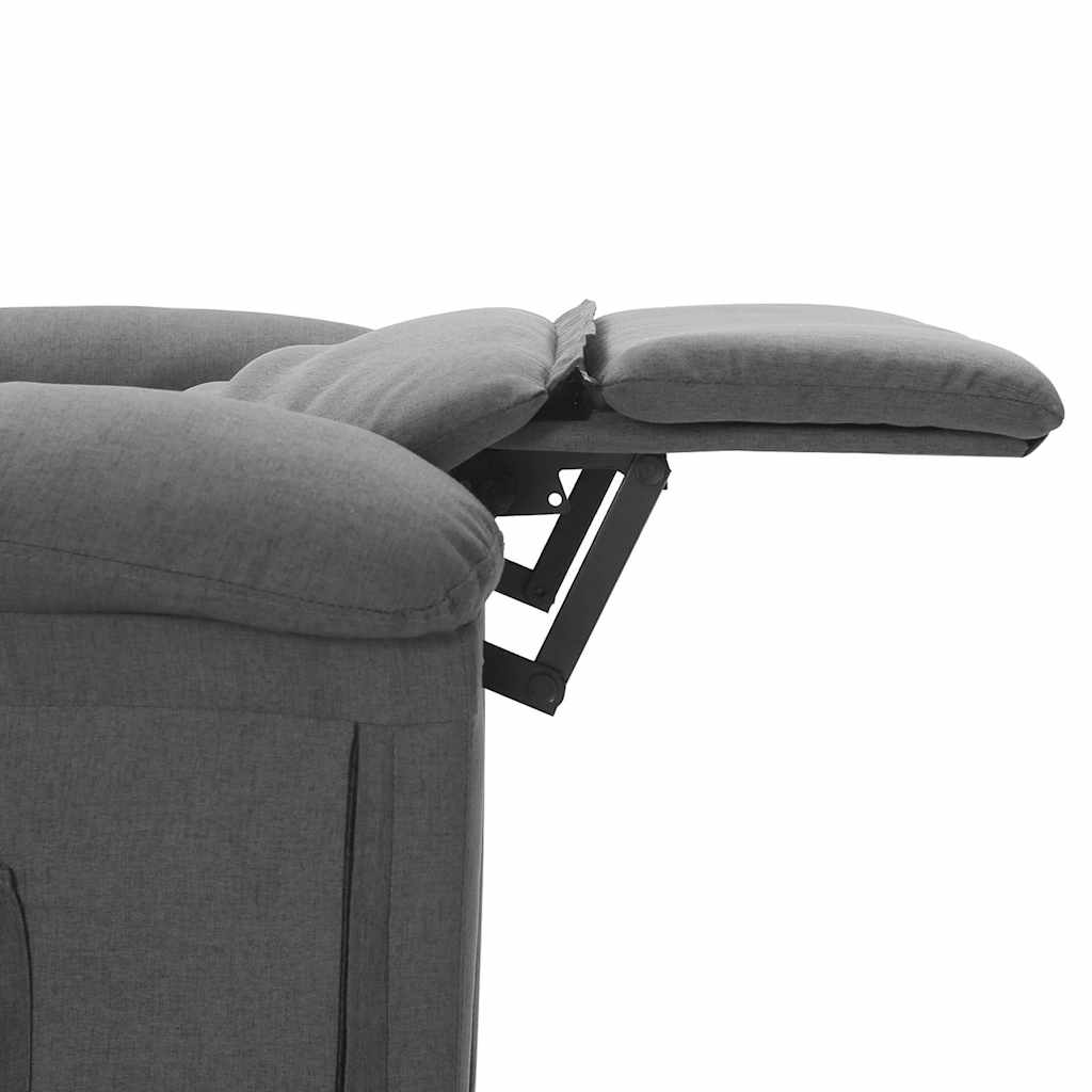 Massage Chair Light Grey Fabric