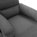 Massage Chair Light Grey Fabric