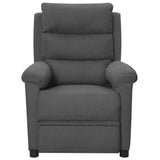 Massage Chair Dark Grey Fabric - Front View