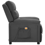 Massage Chair Dark Grey Fabric