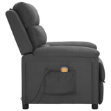 Massage Chair Dark Grey Fabric - Side View