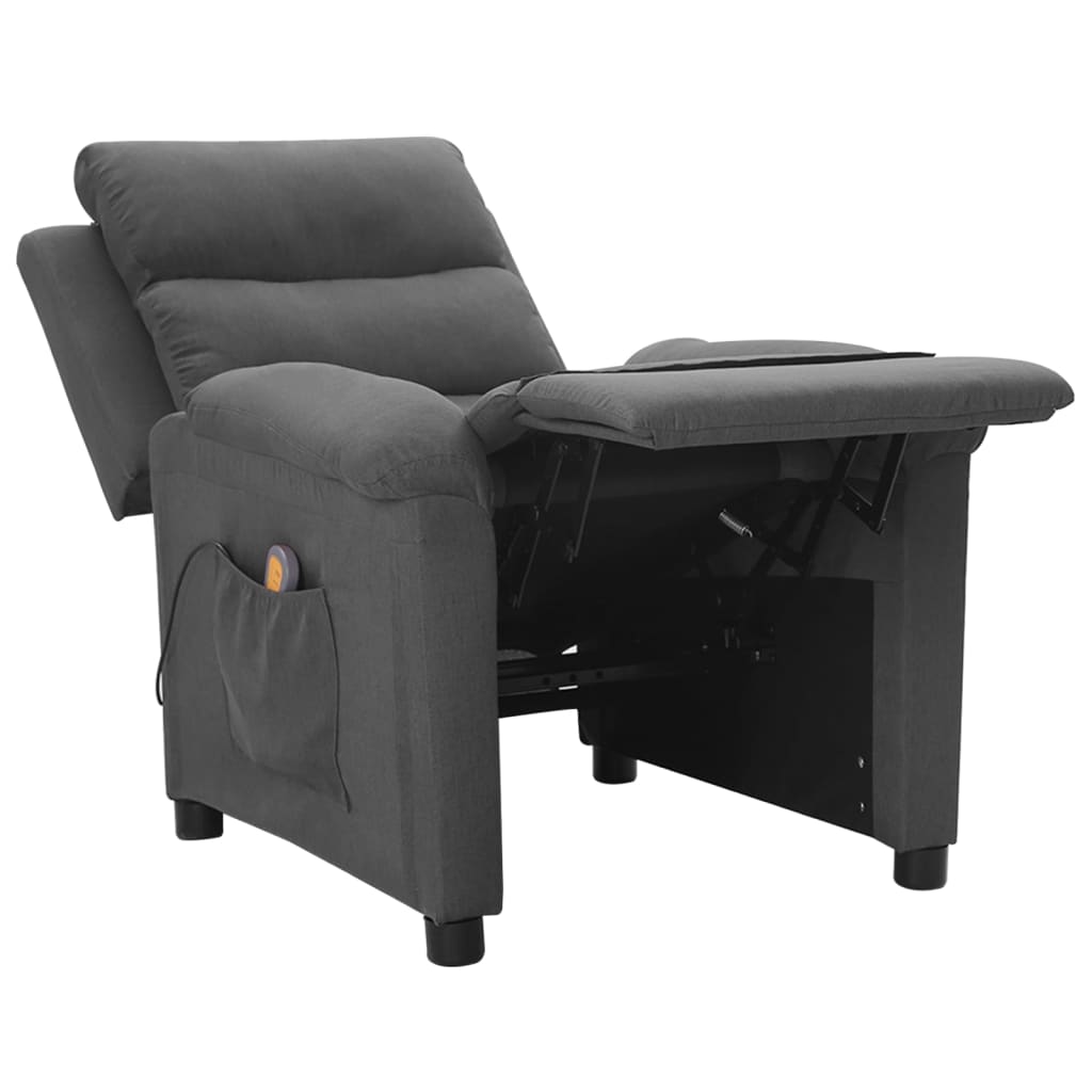Massage Chair Dark Grey Fabric