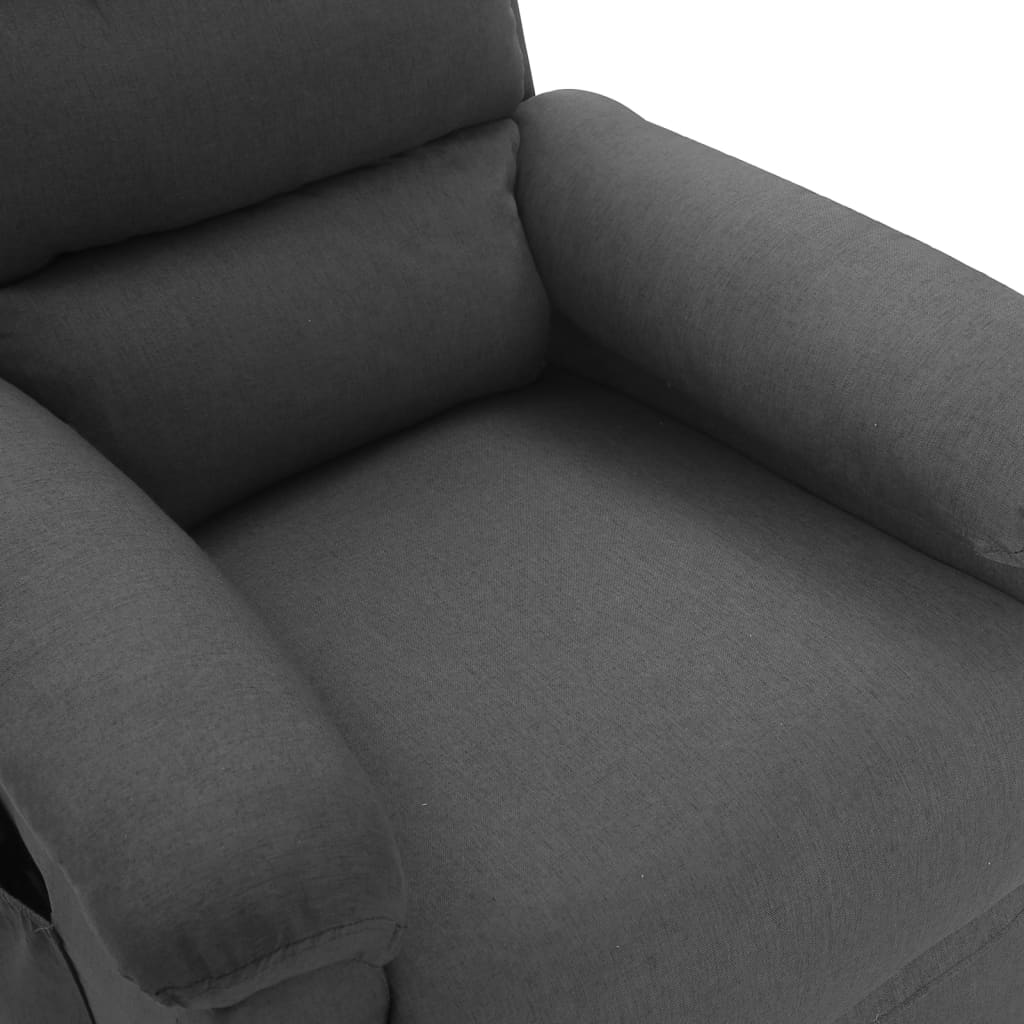 Massage Chair Dark Grey Fabric