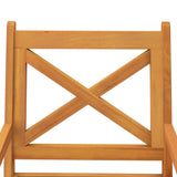 Outdoor Dining Chairs 4 pcs Solid Wood Acacia - 45-Degree Angle