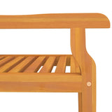 Outdoor Dining Chairs 4 pcs Solid Wood Acacia - Rear View