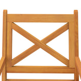 Outdoor Dining Chairs 6 pcs Solid Wood Acacia - 45-Degree Angle