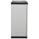 Garden Storage Cabinet with 1 Shelf Grey and Black 68x40x85 cm - Top-Down View