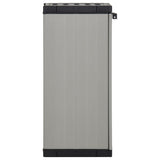 Garden Storage Cabinet with 1 Shelf Grey and Black 35x40x85 cm - Top-Down View
