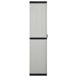 Garden Storage Cabinet with 3 Shelves Grey&Black 68x40x168 cm - Top-Down View