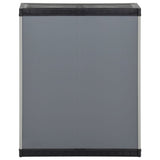 Garden Waste Cabinet Grey and Black 68x40x85 cm PP
