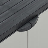 Garden Waste Cabinet Grey and Black 68x40x85 cm PP - Low Angle