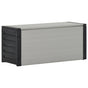 Garden Waste Basket Grey 85x34x40 cm