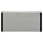 Garden Waste Basket Grey 85x34x40 cm