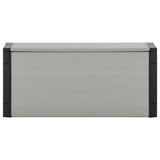 Garden Waste Basket Grey 85x34x40 cm - Front View