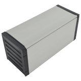 Garden Waste Basket Grey 85x34x40 cm