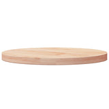 Table Top Ø40x2.5 cm Solid Wood Pine - Front View