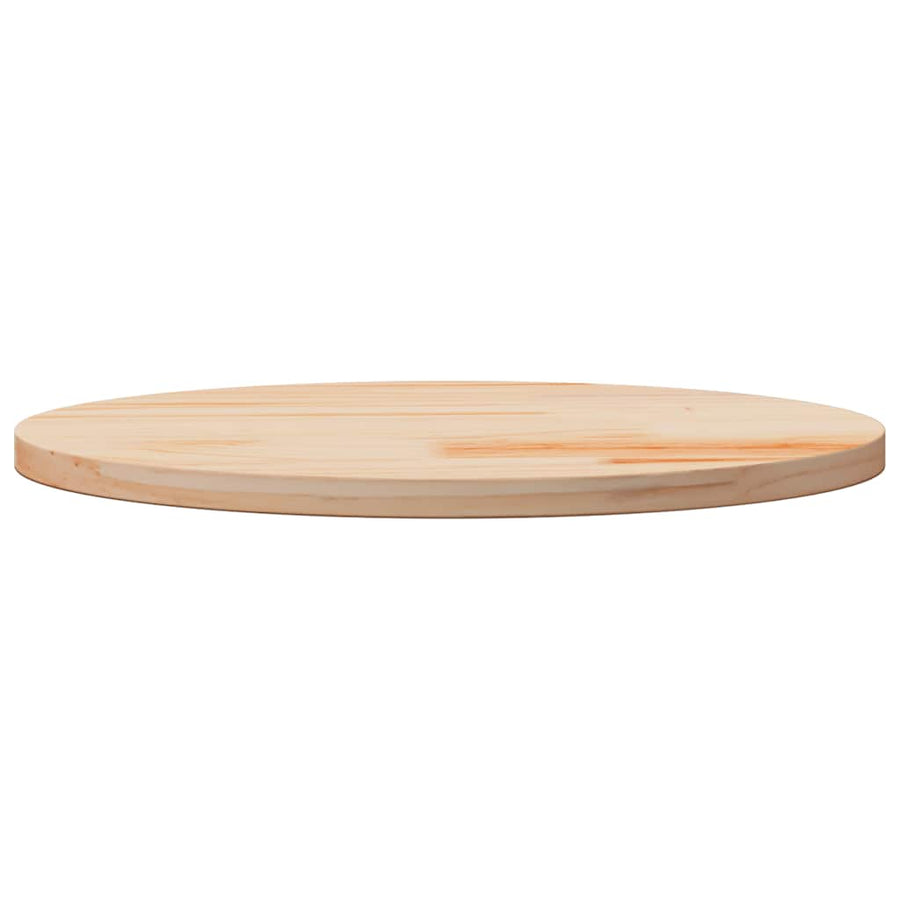 Table Top ?0x2.5 cm Solid Wood Pine