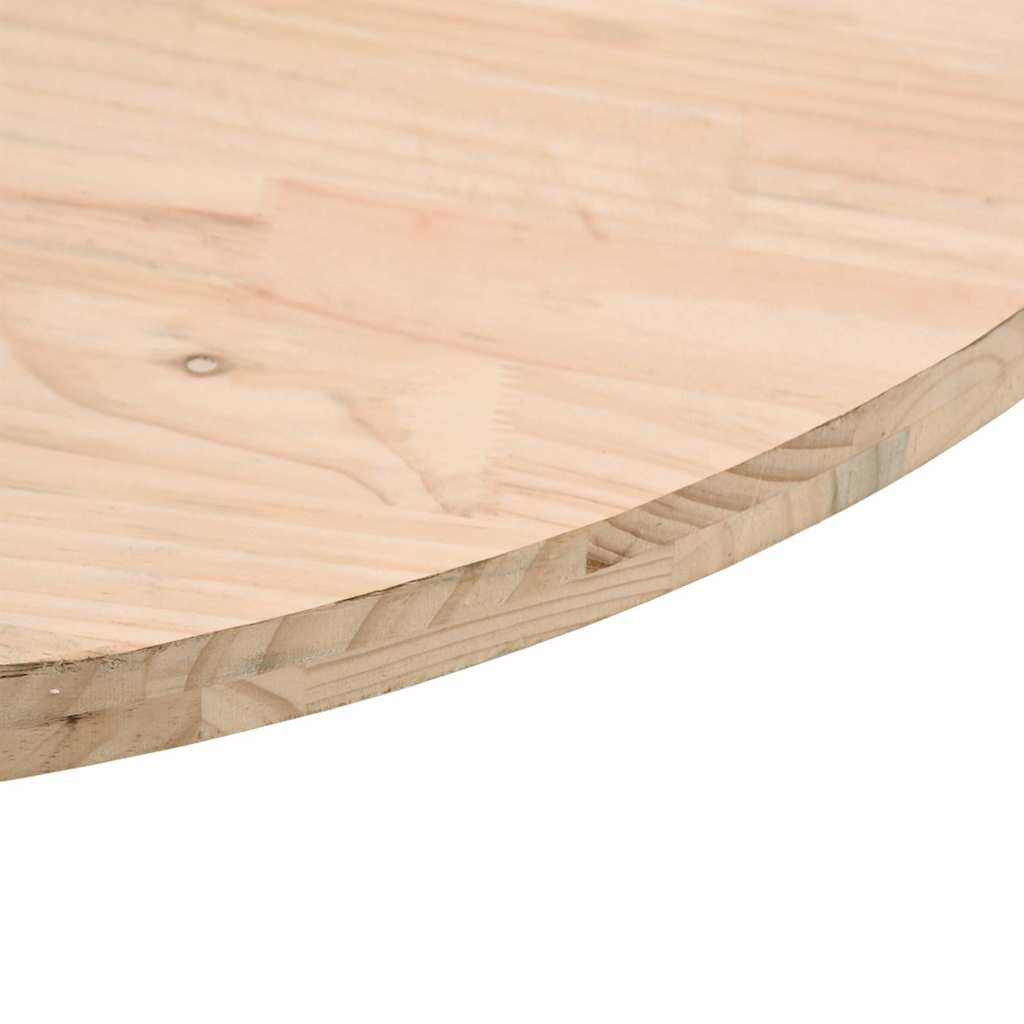 Table Top Ø70x2.5 cm Solid Wood Pine