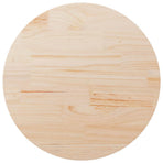 Table Top ?0x2.5 cm Solid Wood Pine