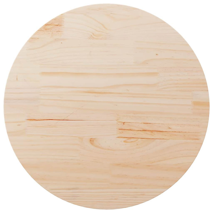 Table Top ?0x2.5 cm Solid Wood Pine