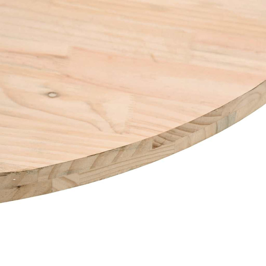 Table Top ?0x2.5 cm Solid Wood Pine
