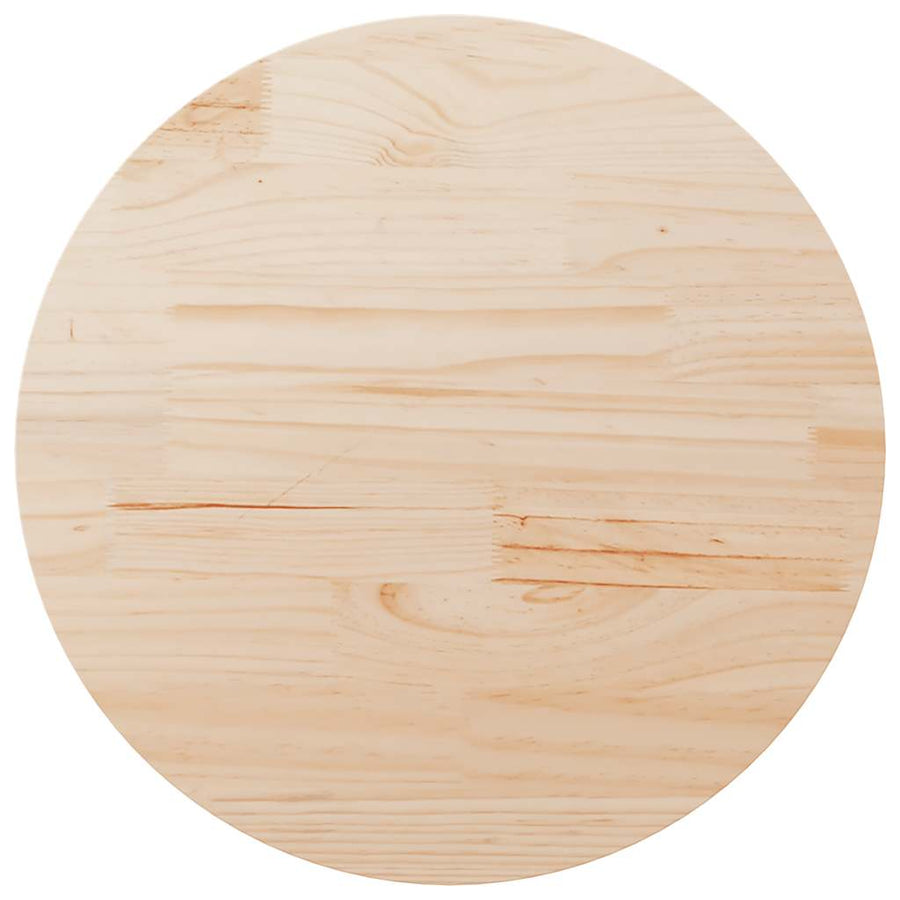 Table Top ?0x2.5 cm Solid Wood Pine