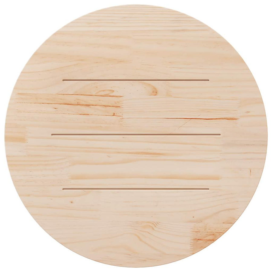 Table Top ?0x2.5 cm Solid Wood Pine