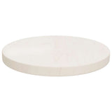 Table Top White ?0x2.5 cm Solid Wood Pine - Front View