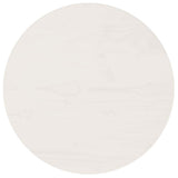 Table Top White ?0x2.5 cm Solid Wood Pine