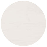 Table Top White Ø40x2.5 cm Solid Wood Pine