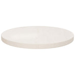 Table Top White ?0x2.5 cm Solid Wood Pine