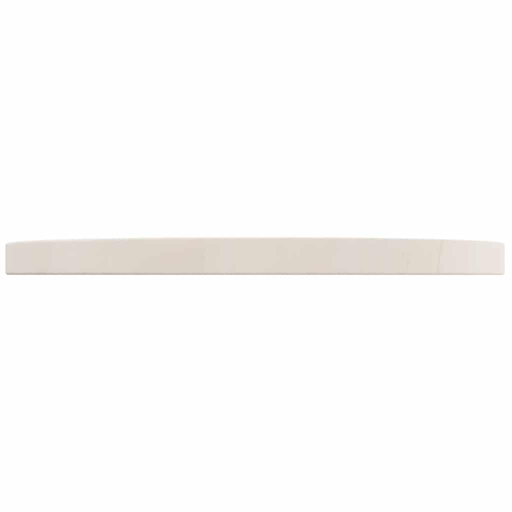 Table Top White ?0x2.5 cm Solid Wood Pine