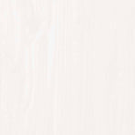 Table Top White ?0x2.5 cm Solid Wood Pine