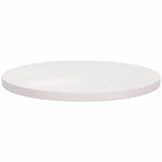 Table Top White ?0x2.5 cm Solid Wood Pine