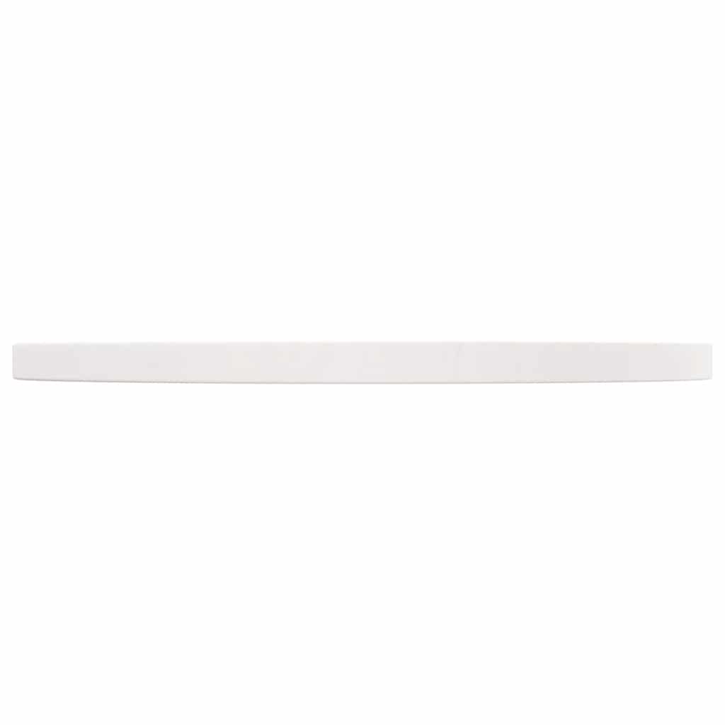 Table Top White ?0x2.5 cm Solid Wood Pine