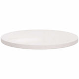 Table Top White ?0x2.5 cm Solid Wood Pine